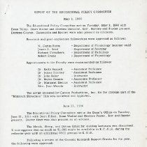 Report of the Educational Policy Committee