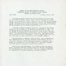 Report of the Administrative Council Kirksville College of Osteopathy and S