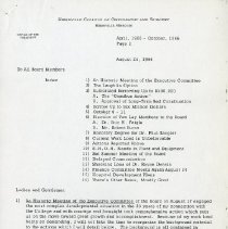 Inter-Office Memo to All Board Members from Morris Thompson