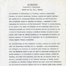 Job Description Chairman of the Department of Pharmacology