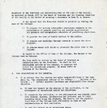 Blueprint of the Functions and Responsibilities of the Dean of the College