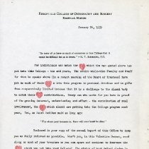 Letter to Potential Donors from Morris Thompson