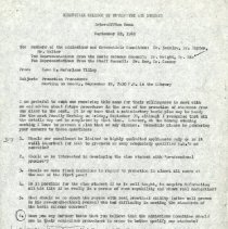 Inter-Office Memo to Representatives from Various Councils and Committees f