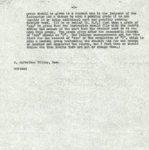 Inter-Office Memo to Faculty Committee  from R. McFarlane Tilley