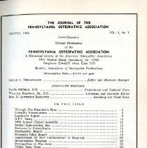 Journal of the Pennsylvania Osteopathic Association, Vol. 8-9, No. 1-4