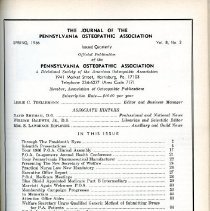 Journal of the Pennsylvania Osteopathic Association, Vol. 8-9, No. 1-4