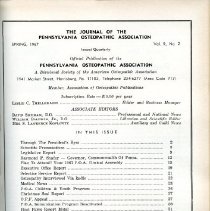 Journal of the Pennsylvania Osteopathic Association, Vol. 8-9, No. 1-4