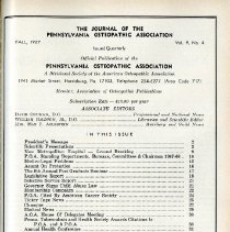 Journal of the Pennsylvania Osteopathic Association, Vol. 8-9, No. 1-4