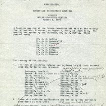 Minutes of Intern Committee Meeting