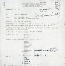 Inter-Office Memo to James R. Stookey from Intern Committee