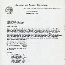 Letter to Elliott Lee Hix from R. McFarlane Tilley