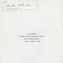 Class Schedule Michigan College of Osteopathic Medicine