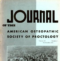 Journal of the American Osteopathic Society of Proctology, Vol. IV, No. 1