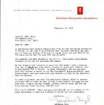 Letter to Irvin Korr from Josephine Seyl