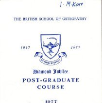 The British School of Osteopathy Post Graduate Course Program