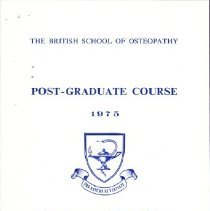 The British School of Osteopathy Post Graduate Course Program