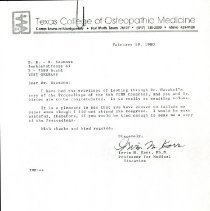 Letter to H. D. Neumann from Irvin Korr