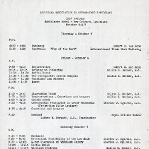 Schedule of the Louisiana Association of Osteopathic Physicians Meeting
