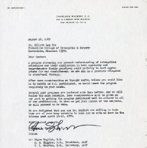 Letter to Elliott Lee Hix from Charles S. Wyckoff