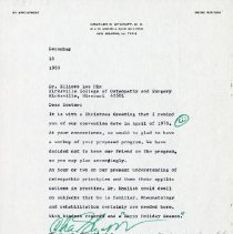 Letter to Elliott Lee Hix from Charles S. Wyckoff