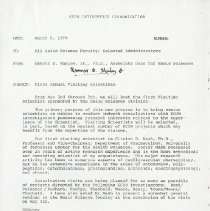 Inter-Office Memo to Emmett S. Manley from Horst Kehl