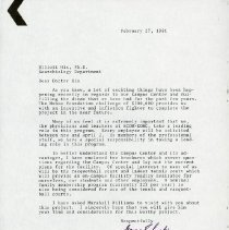 Inter-Office Memo to Elliott Lee Hix from George E. Snyder