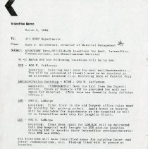 Inter-Office Memo to All Kirksville Osteopathic Health Center Departments f