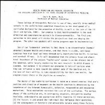 Health Promotion and Medical Education