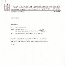 Memorandum to Irvin Korr from Stanley Weiss