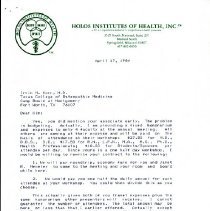 Correspondence between Irvin Korr and C. Norman Shealy