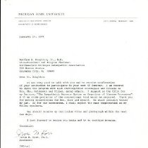 Letter to Matthew Houghton from Irvin Korr