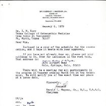 Correspondence between Harold Magoun and Irvin Korr