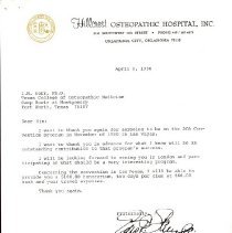 Letter to Irvin Korr from Edward Stiles