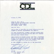 Letter to Irvin Korr from Gerald Cooper