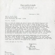 Letter to Eli H. Stark from Thea Kaplan