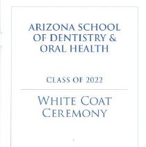 ASDOH White Coat Ceremony Program