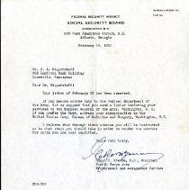 Letter to John Biggerstaff from Edgar Greene