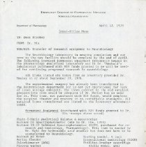 Inter-Office Memo to James R. Stookey from Elliott Lee Hix