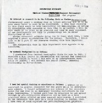 Information Statement for Full-Time Medical Student Research Fellowship