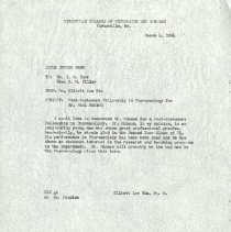 Inter-Office Memo to Irvin M. Korr and R. McFarlane Tilley from Elliott Lee