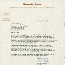 Letter to Elliott Lee Hix from Martin Mitchell