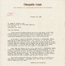 Letter to James R. Stookey from R. McFarlane Tilley