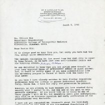 Letter to Elliott Lee Hix from R. McFarlane Tilley