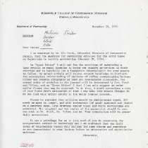 Letter to Doctor from Elliott Lee Hix