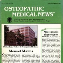 Osteopathic Medical News Volume 1, Number 1