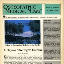Osteopathic Medical News Volume 2, Number 1