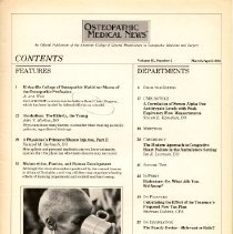Osteopathic Medical News Volume 2, Number 2
