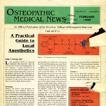 Osteopathic Medical News Volume 6, Number 2