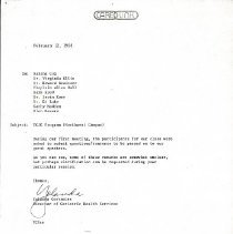 Letter to Senior Educational Experiences Speakers from Yolanda Cervantes