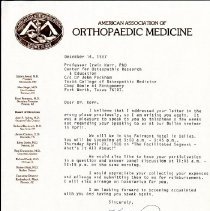 Letter to Irvin Korr from Kent Pomeroy